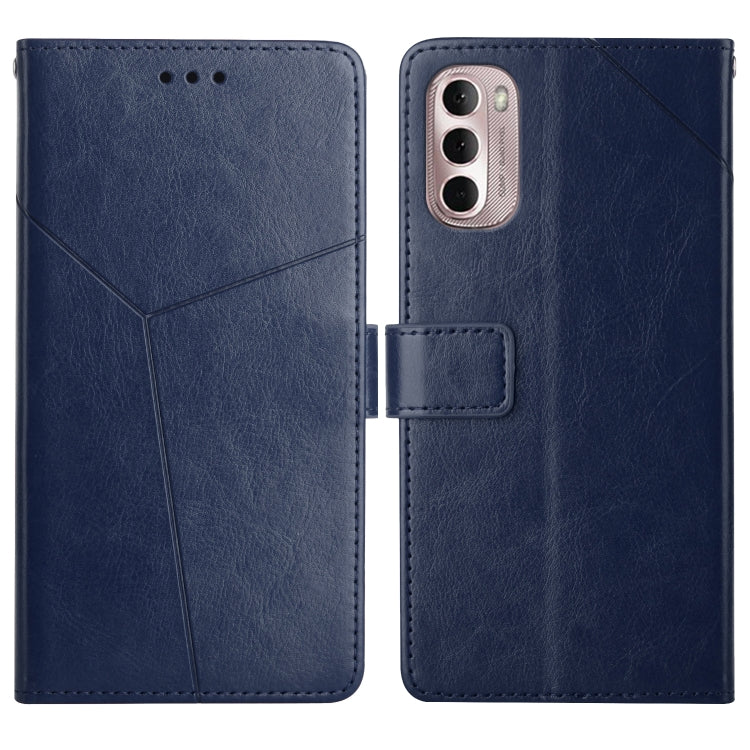 For Motorola Moto G Stylus 4G 2022 Y Stitching Horizontal Flip Leather Phone Case
