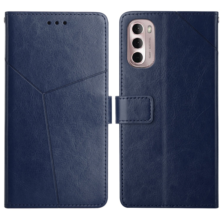 For Motorola Moto G Stylus 5G 2022 Y Stitching Horizontal Flip Leather Phone Case