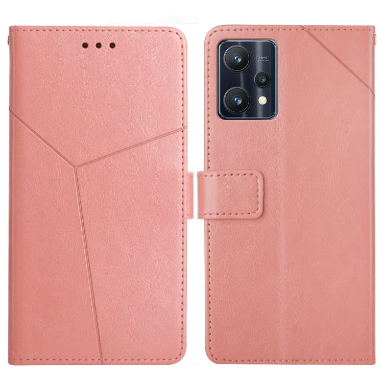 For OPPO Realme 9 Pro+/Realme 9 4G Y Stitching Horizontal Flip Leather Phone Case