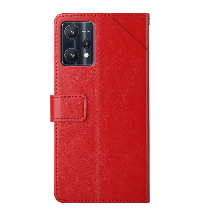 For OPPO Realme 9 Pro+/Realme 9 4G Y Stitching Horizontal Flip Leather Phone Case