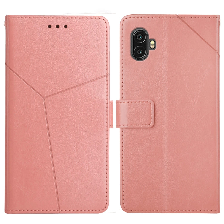 For Samsung Galaxy Xcover6 Pro Y Stitching Horizontal Flip Leather Phone Case