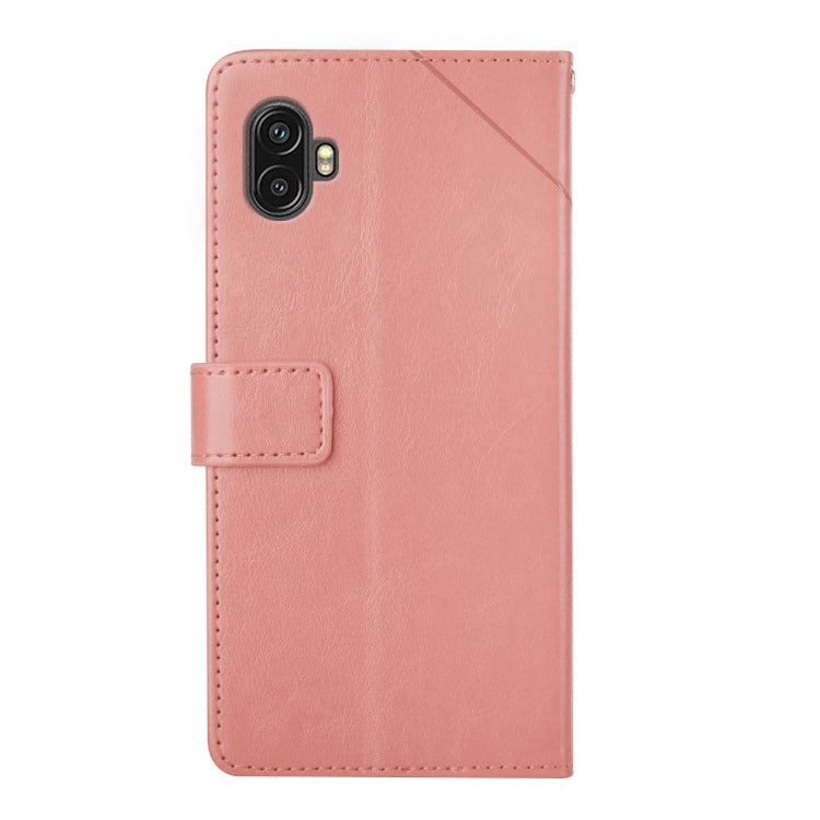 For Samsung Galaxy Xcover6 Pro Y Stitching Horizontal Flip Leather Phone Case