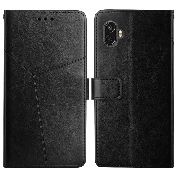 For Samsung Galaxy Xcover6 Pro Y Stitching Horizontal Flip Leather Phone Case