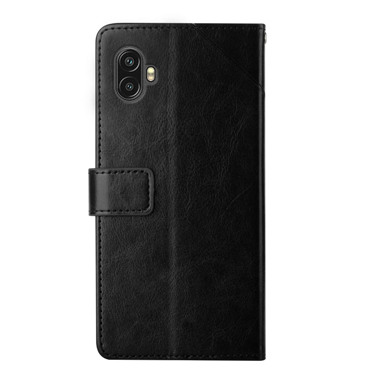 For Samsung Galaxy Xcover6 Pro Y Stitching Horizontal Flip Leather Phone Case
