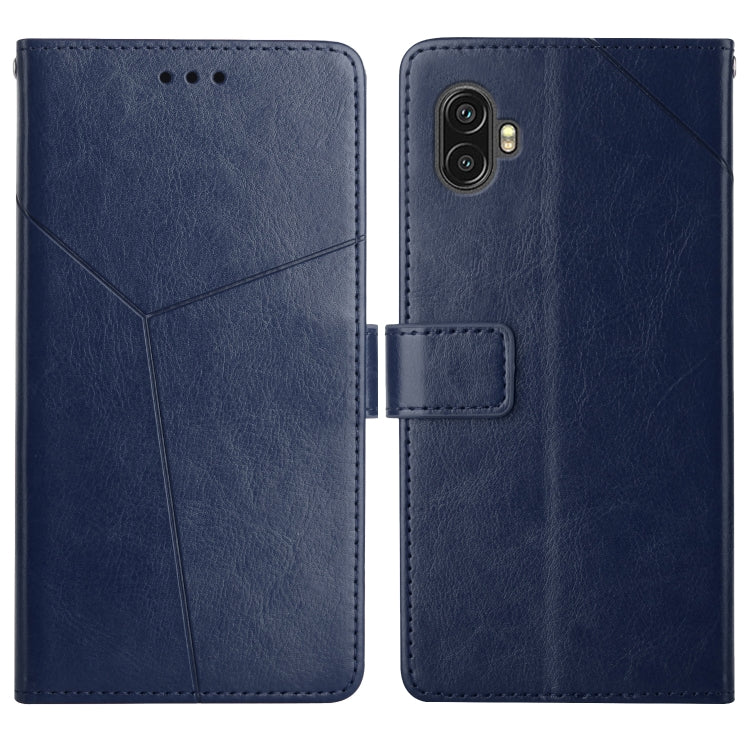 For Samsung Galaxy Xcover6 Pro Y Stitching Horizontal Flip Leather Phone Case