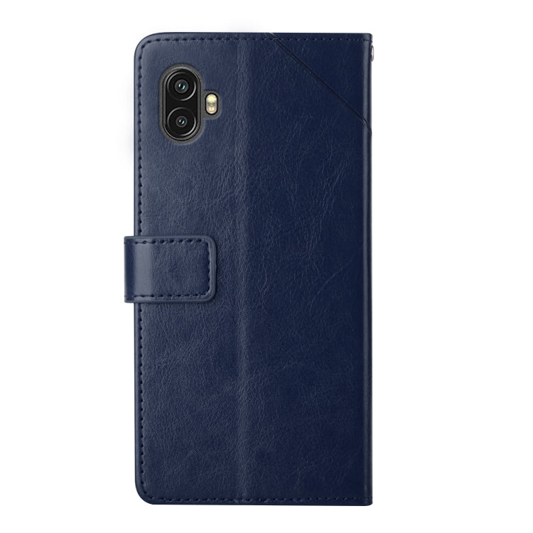 For Samsung Galaxy Xcover6 Pro Y Stitching Horizontal Flip Leather Phone Case