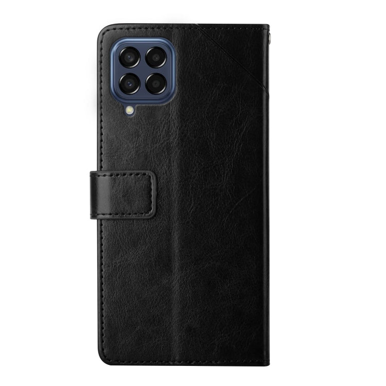 For Samsung Galaxy M33 Y Stitching Horizontal Flip Leather Phone Case