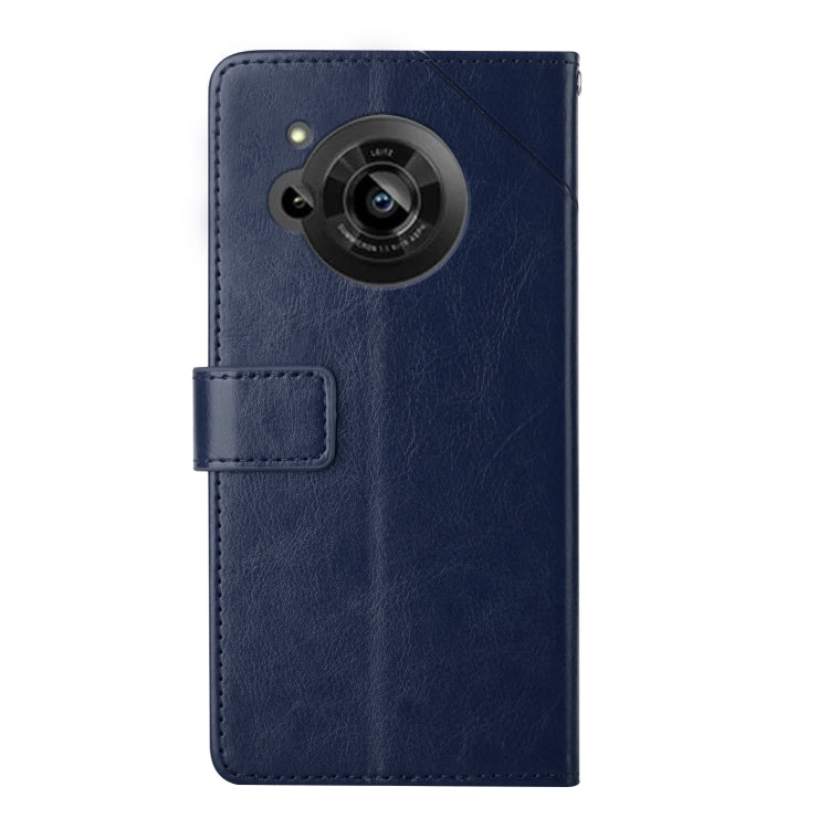 For Sharp Aquos R7 Y Stitching Horizontal Flip Leather Phone Case