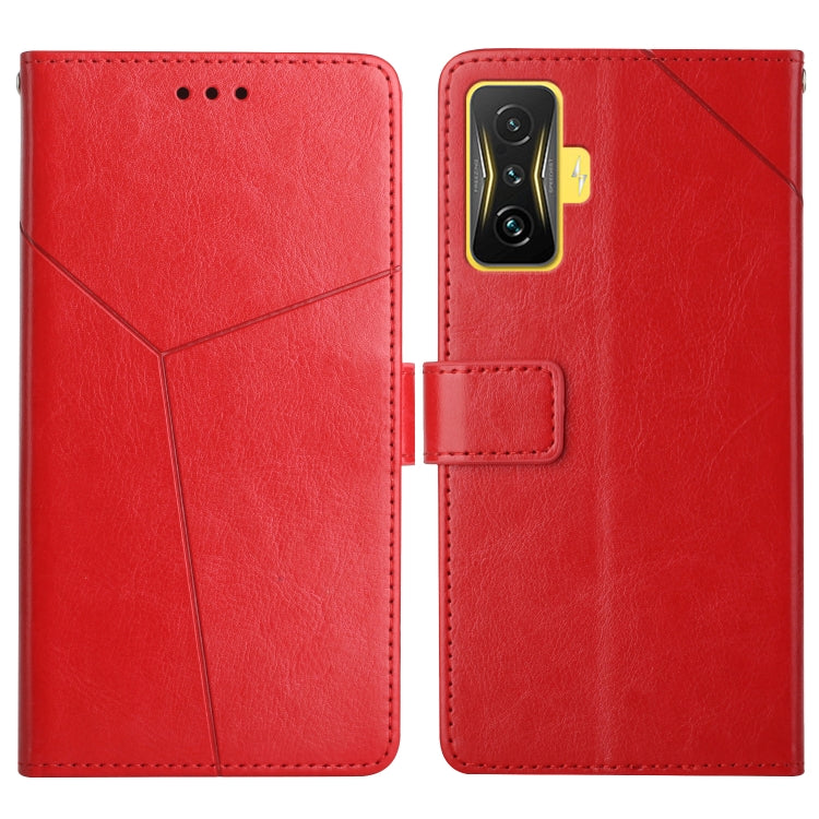 For Xiaomi Poco F4 GT Y Stitching Horizontal Flip Leather Phone Case