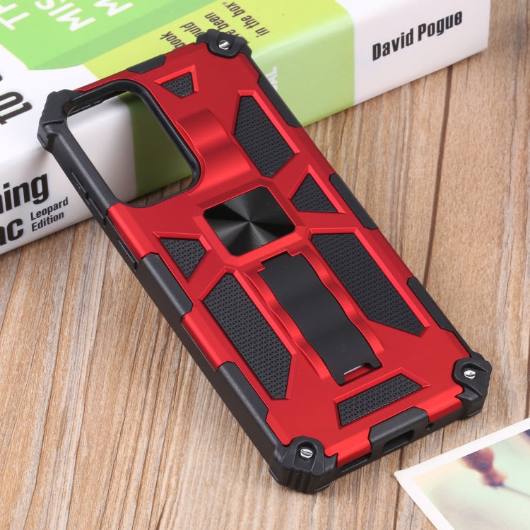 For Samsung Galaxy A73 5G Shockproof TPU + PC Magnetic Protective Phone Case with Holder