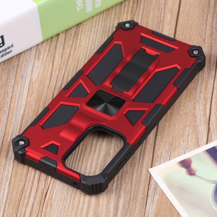 For Samsung Galaxy A73 5G Shockproof TPU + PC Magnetic Protective Phone Case with Holder