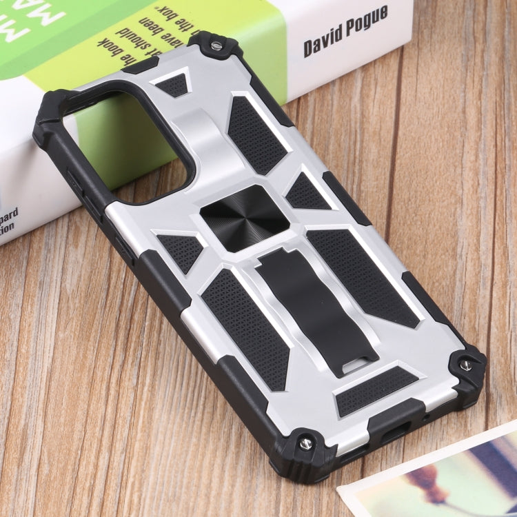 For Samsung Galaxy A73 5G Shockproof TPU + PC Magnetic Protective Phone Case with Holder