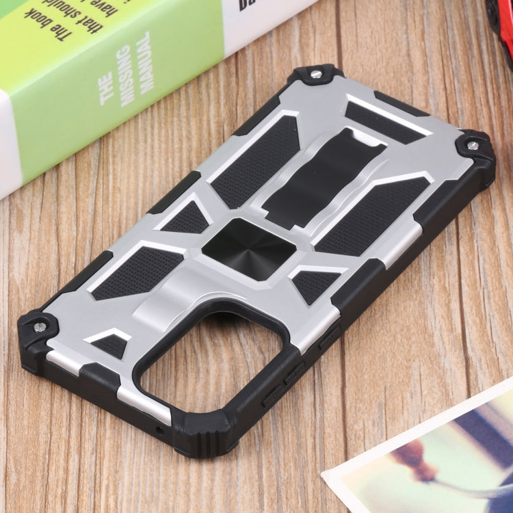 For Samsung Galaxy A73 5G Shockproof TPU + PC Magnetic Protective Phone Case with Holder