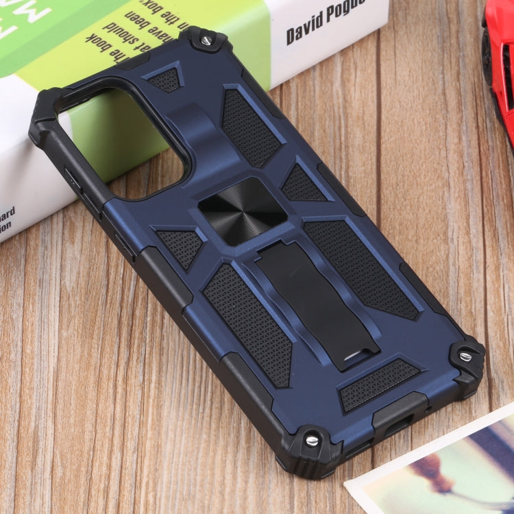 For Samsung Galaxy A73 5G Shockproof TPU + PC Magnetic Protective Phone Case with Holder