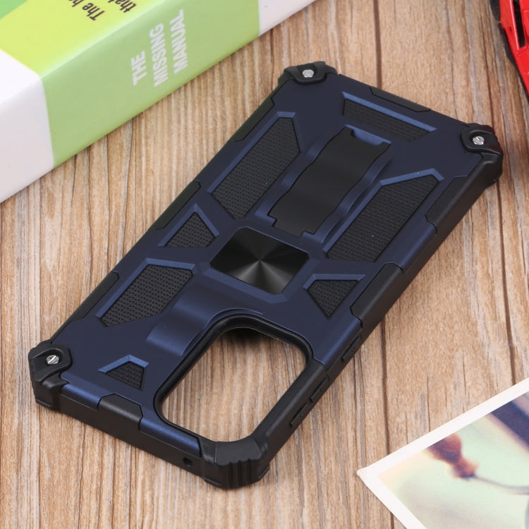 For Samsung Galaxy A73 5G Shockproof TPU + PC Magnetic Protective Phone Case with Holder