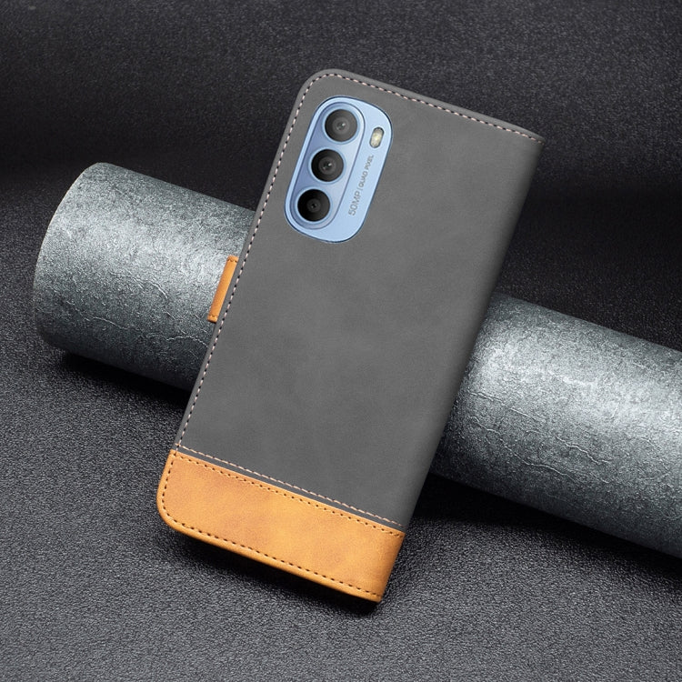 For Motorola Moto G31 / G41 BF11 Color Matching Skin Feel Leather Phone Case