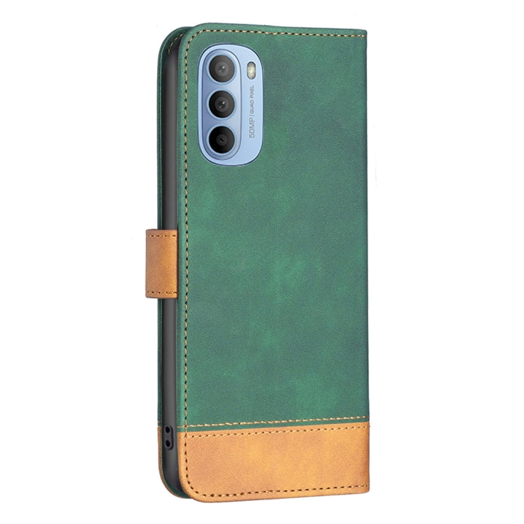 For Motorola Moto G31 / G41 BF11 Color Matching Skin Feel Leather Phone Case