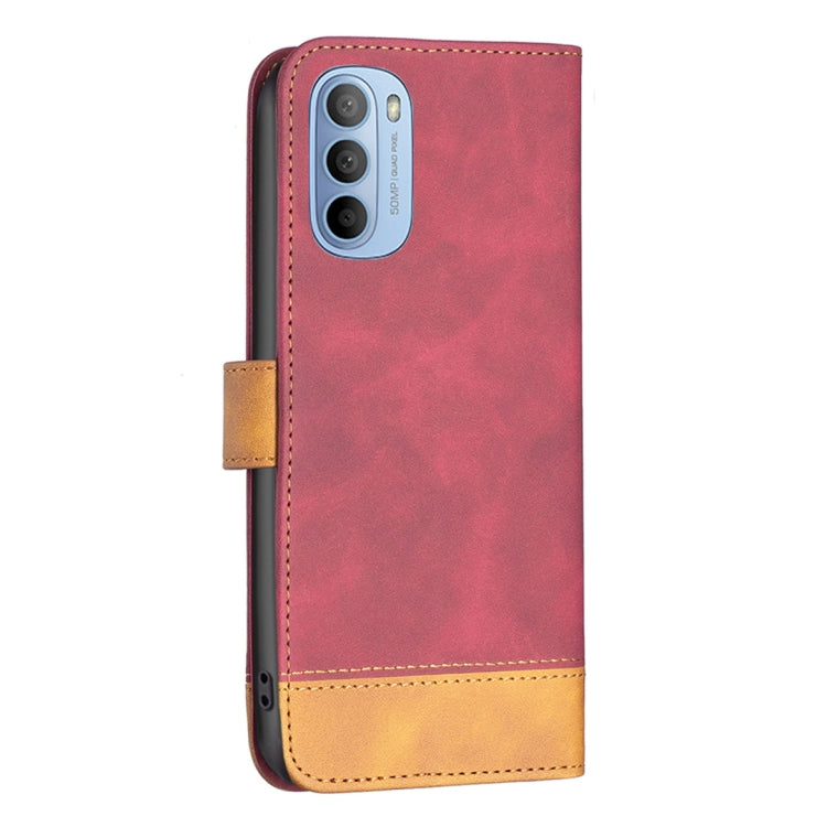 For Motorola Moto G31 / G41 BF11 Color Matching Skin Feel Leather Phone Case