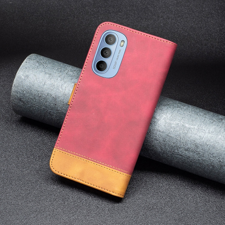 For Motorola Moto G31 / G41 BF11 Color Matching Skin Feel Leather Phone Case