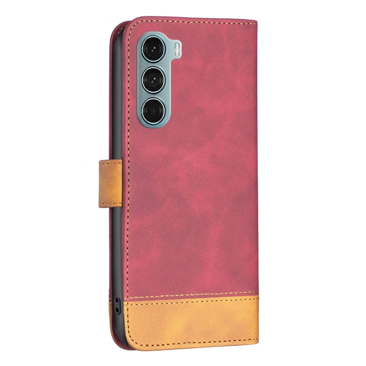 For Motorola Moto G200 5G / Edge S30 5G BF11 Color Matching Skin Feel Leather Phone Case