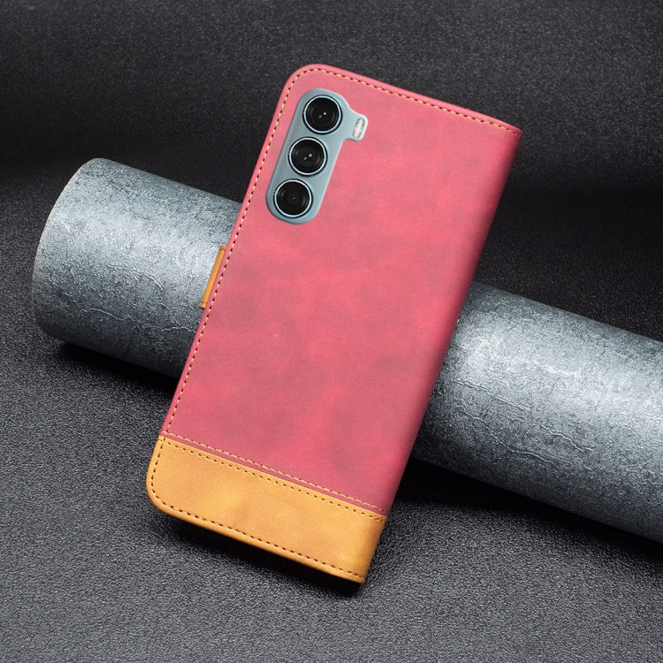 For Motorola Moto G200 5G / Edge S30 5G BF11 Color Matching Skin Feel Leather Phone Case