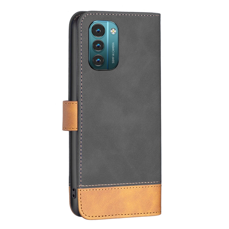 For Nokia G21 / G11 BF11 Color Matching Skin Feel Leather Phone Case