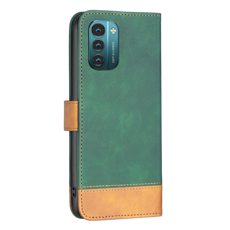 For Nokia G21 / G11 BF11 Color Matching Skin Feel Leather Phone Case