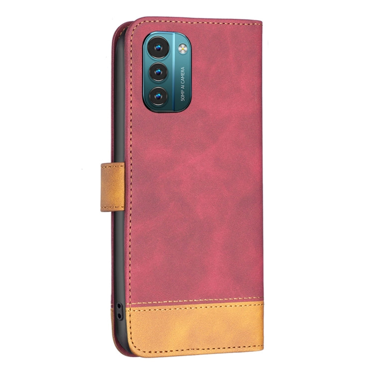 For Nokia G21 / G11 BF11 Color Matching Skin Feel Leather Phone Case