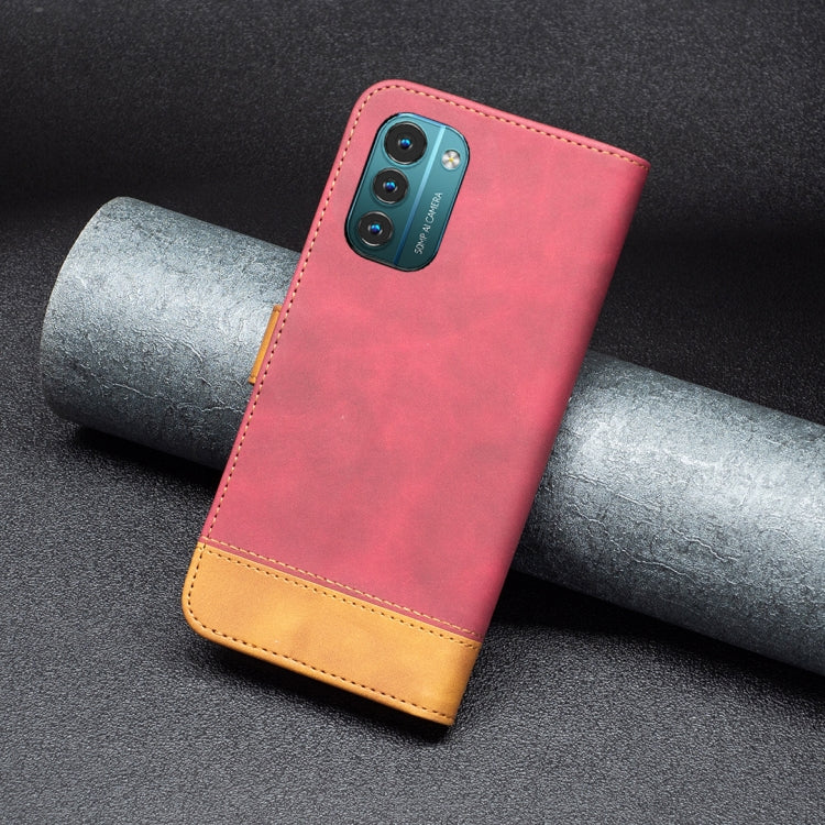 For Nokia G21 / G11 BF11 Color Matching Skin Feel Leather Phone Case