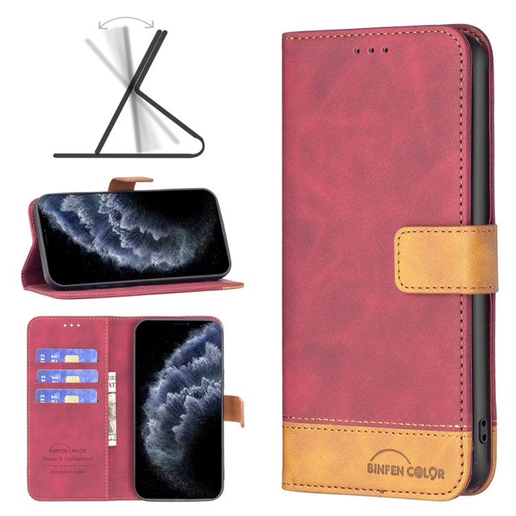 For iPhone 11 Pro BF11 Color Matching Skin Feel Leather Phone Case