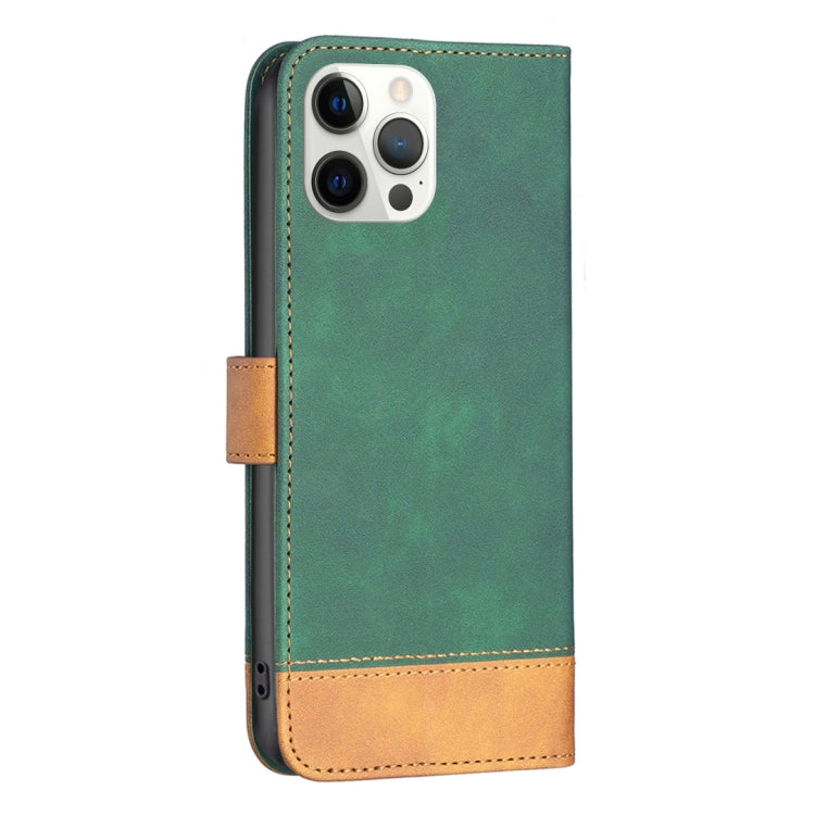 For iPhone 12 / 12 Pro BF11 Color Matching Skin Feel Leather Phone Case