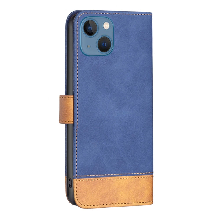 For iPhone 13 BF11 Color Matching Skin Feel Leather Phone Case