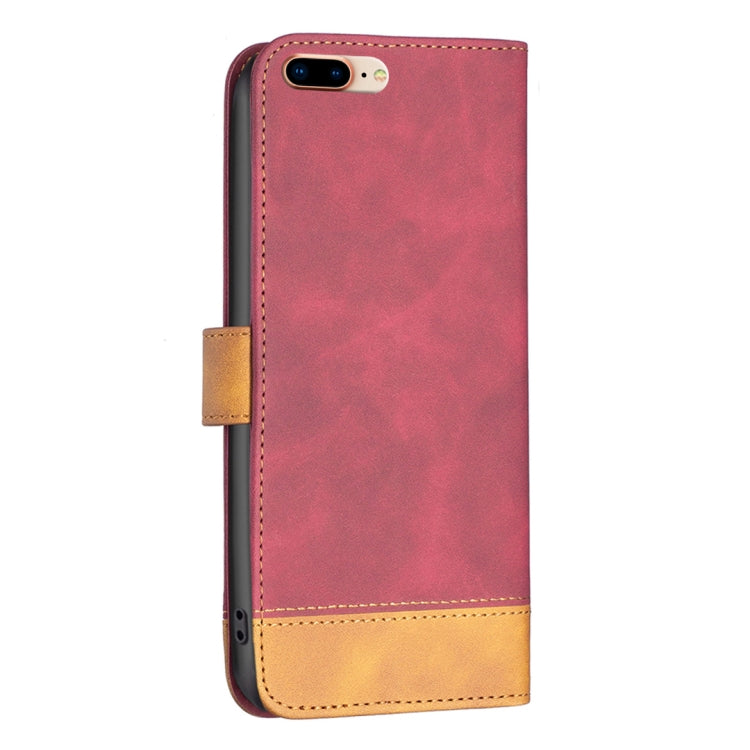 For iPhone 13 BF11 Color Matching Skin Feel Leather Phone Case For iPhone 8 Plus / 7 Plus