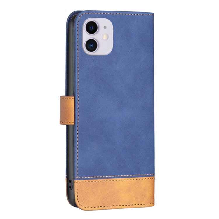 For iPhone 11 BF11 Color Matching Skin Feel Leather Phone Case