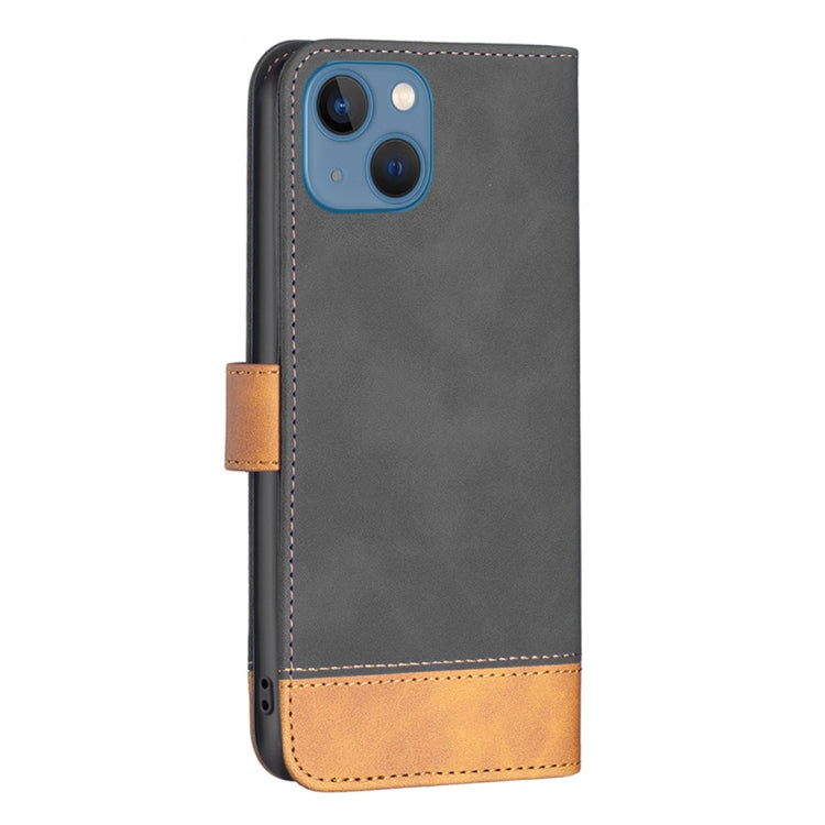 For iPhone 13 mini BF11 Color Matching Skin Feel Leather Phone Case