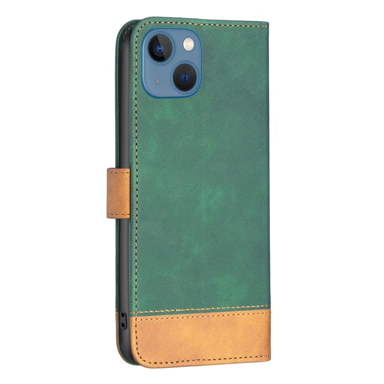 For iPhone 13 mini BF11 Color Matching Skin Feel Leather Phone Case