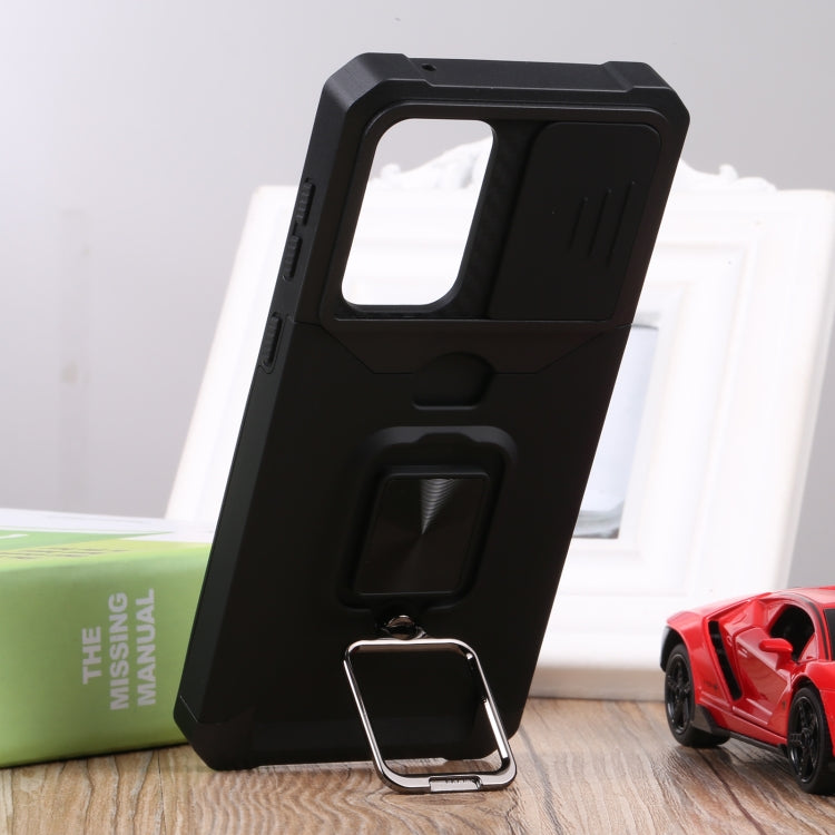 For Samsung Galaxy A33 5G Sliding Camera Cover Design PC + TPU Shockproof Phone Case