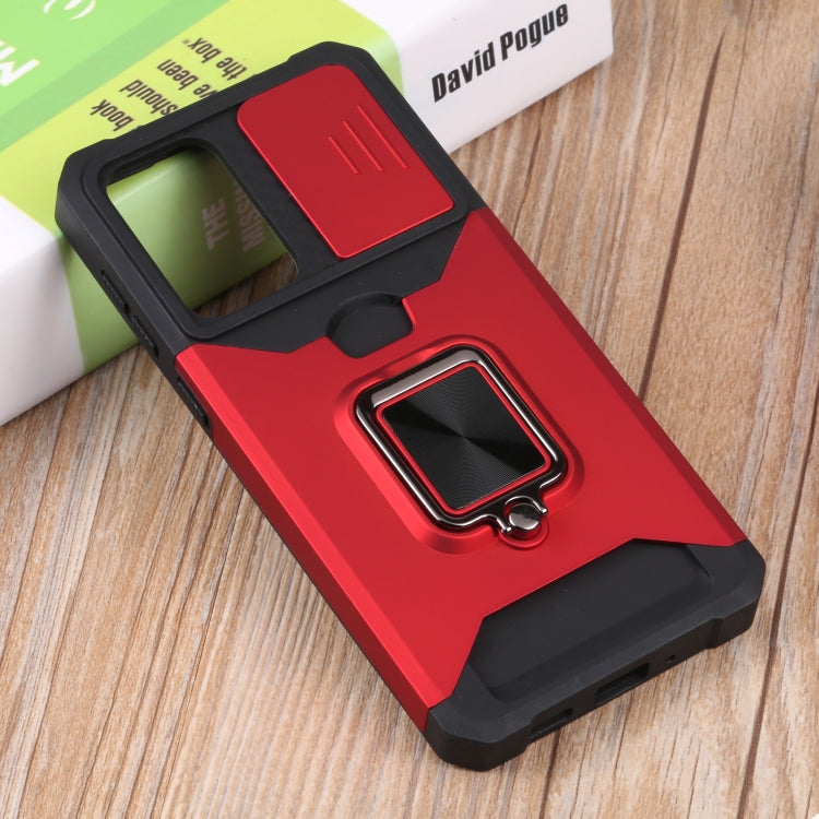 For Samsung Galaxy A33 5G Sliding Camera Cover Design PC + TPU Shockproof Phone Case