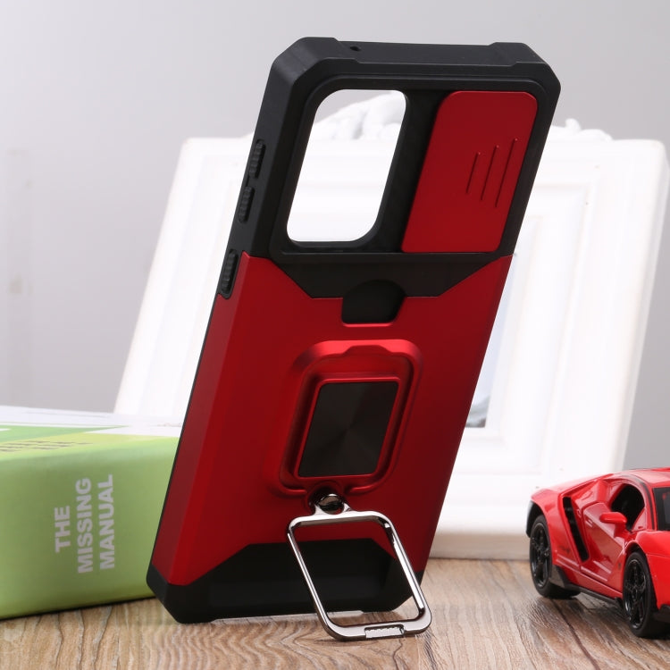 For Samsung Galaxy A33 5G Sliding Camera Cover Design PC + TPU Shockproof Phone Case