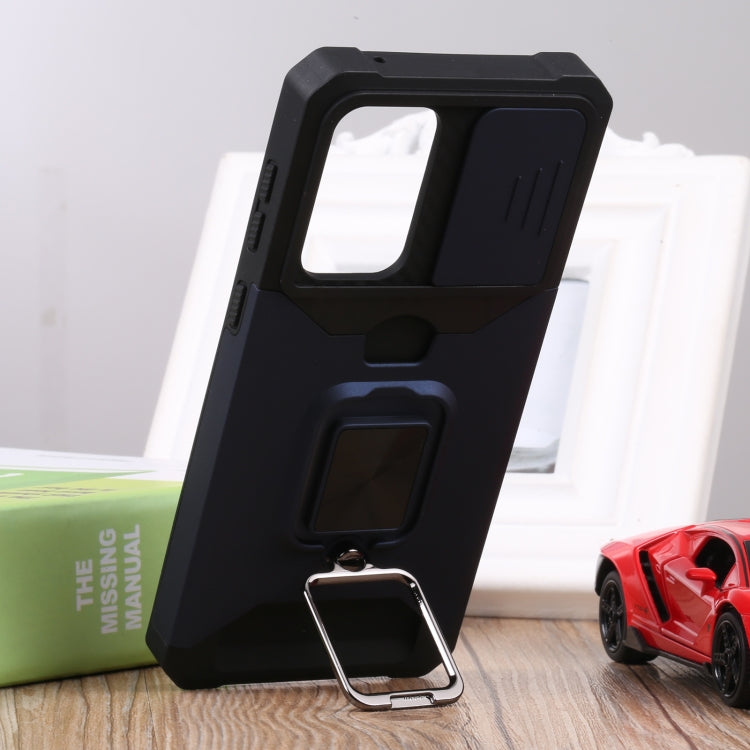 For Samsung Galaxy A33 5G Sliding Camera Cover Design PC + TPU Shockproof Phone Case