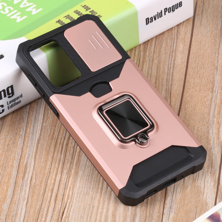For Samsung Galaxy A33 5G Sliding Camera Cover Design PC + TPU Shockproof Phone Case