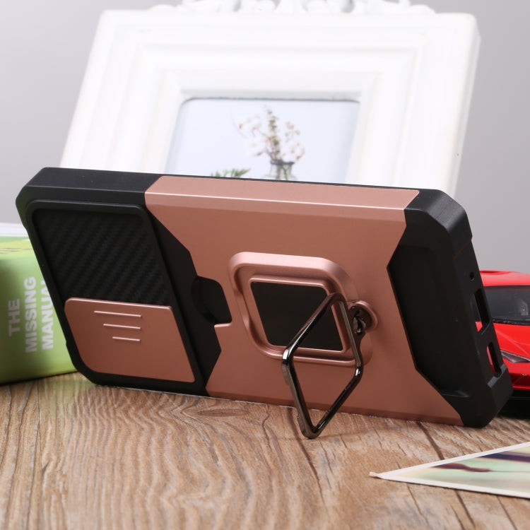 For Samsung Galaxy A33 5G Sliding Camera Cover Design PC + TPU Shockproof Phone Case