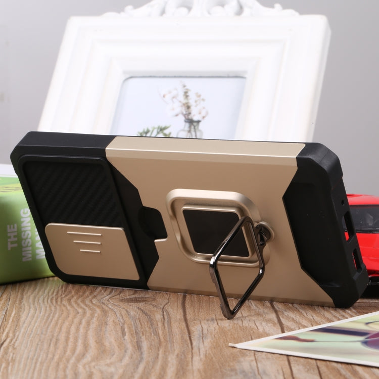 For Samsung Galaxy A33 5G Sliding Camera Cover Design PC + TPU Shockproof Phone Case