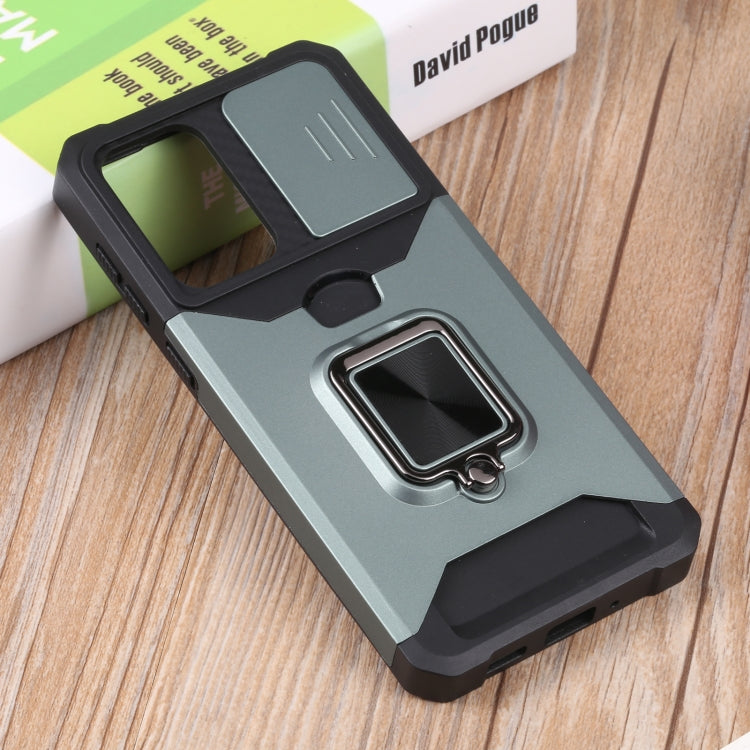 For Samsung Galaxy A33 5G Sliding Camera Cover Design PC + TPU Shockproof Phone Case