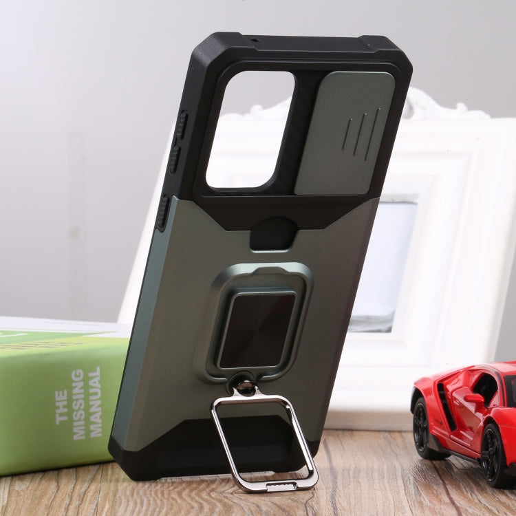 For Samsung Galaxy A33 5G Sliding Camera Cover Design PC + TPU Shockproof Phone Case
