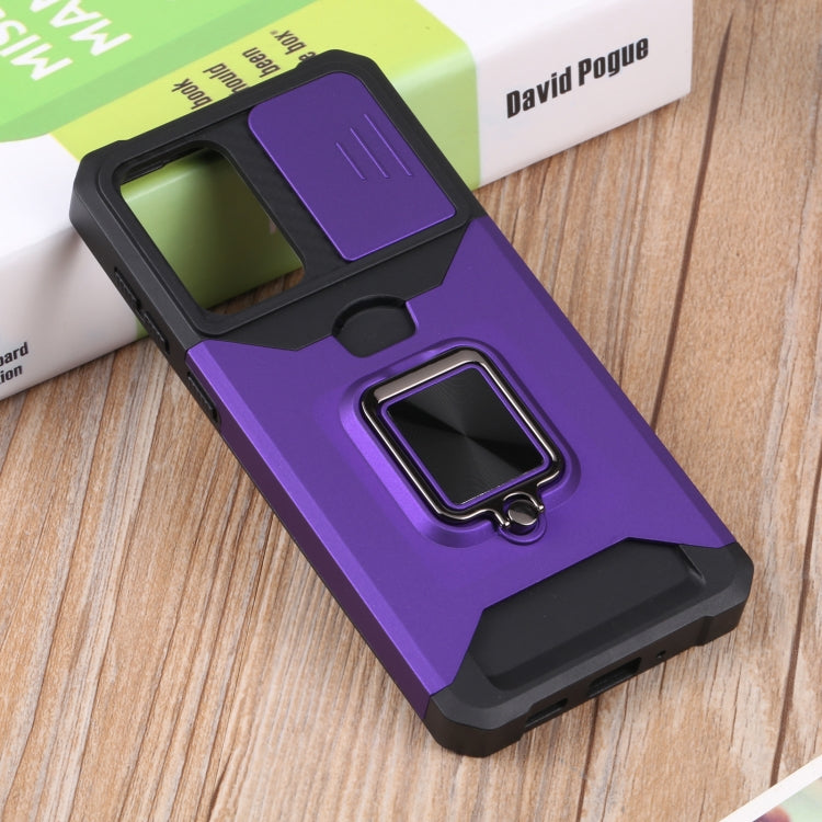 For Samsung Galaxy A33 5G Sliding Camera Cover Design PC + TPU Shockproof Phone Case