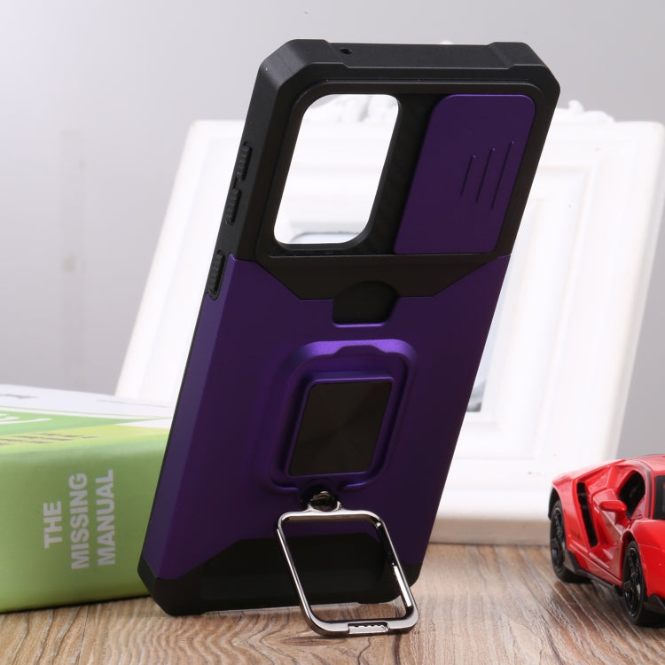 For Samsung Galaxy A33 5G Sliding Camera Cover Design PC + TPU Shockproof Phone Case