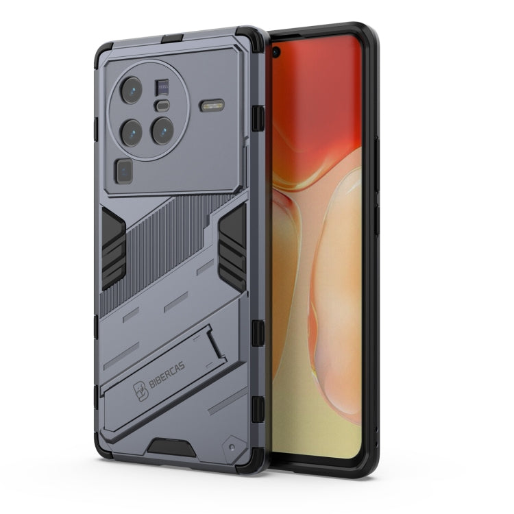 For vivo X80 Pro Punk Armor PC + TPU Phone Case with Holder