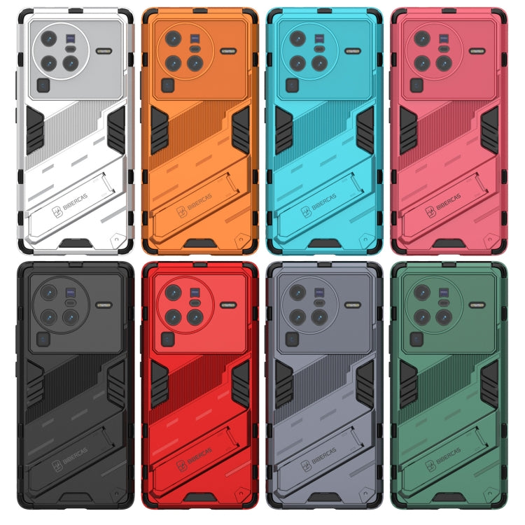 For vivo X80 Pro Punk Armor PC + TPU Phone Case with Holder