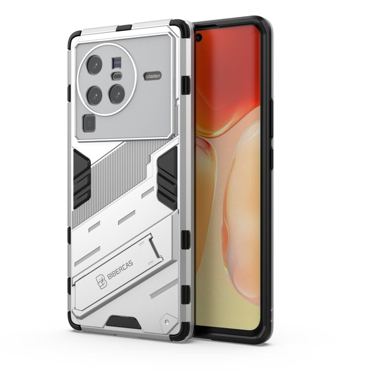 For vivo X80 Pro Punk Armor PC + TPU Phone Case with Holder